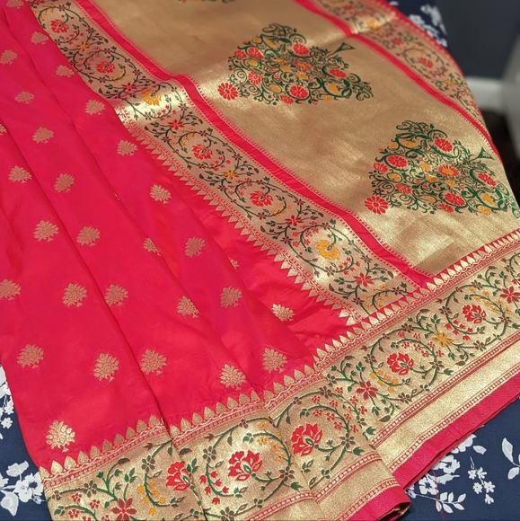 Beautiful indian silk saree -like new! - Picture 10 of 10